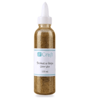 Glitter in glue 120ml Gold