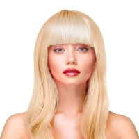 Wig - long, straight, blonde
