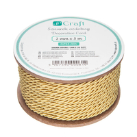 Decorative cord 2mm x 5m gold