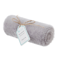 Plush fur 15cm x 1m grey