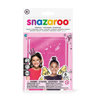 Girl's face painting templates 6pcs - Snazaroo