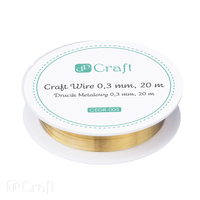0.3 mm metal wire, 20 m - gold