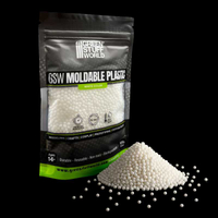 Moldable plastic granules – white, 100 g