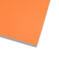 Orange EVA foam, 2 mm thick - 100x100 cm