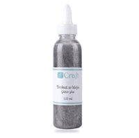 Glue glitter 120ml Silver