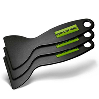 Black plastic spatulas