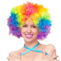 Wig - afro hair, colored